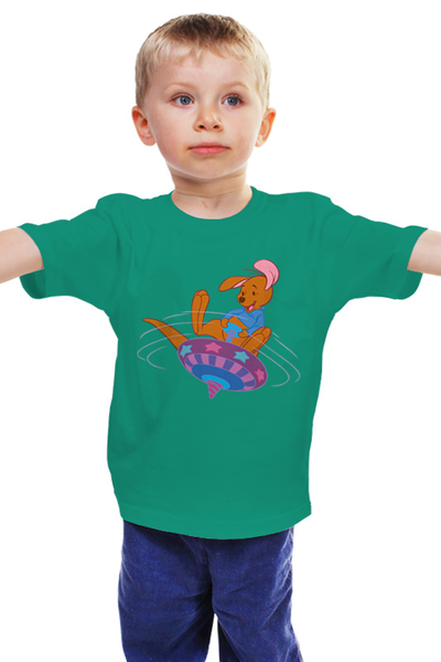 Заказать детскую футболку в Москве. Детская футболка классическая унисекс Мишка на волчке от ПРИНТЫ ПЕЧАТЬ  - готовые дизайны и нанесение принтов.