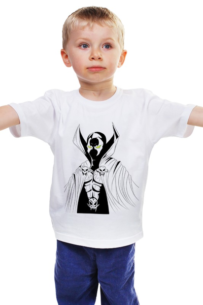Заказать детскую футболку в Москве. Детская футболка классическая унисекс Спаун (Spawn) от scoopysmith - готовые дизайны и нанесение принтов.