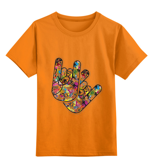 Заказать детскую футболку в Москве. Детская футболка классическая унисекс стикер от Владимир Волчков - готовые дизайны и нанесение принтов.