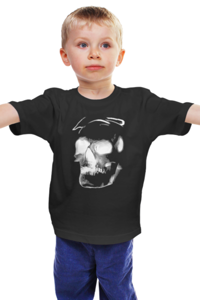 Заказать детскую футболку в Москве. Детская футболка классическая унисекс Сияющий череп от Игорь - готовые дизайны и нанесение принтов.