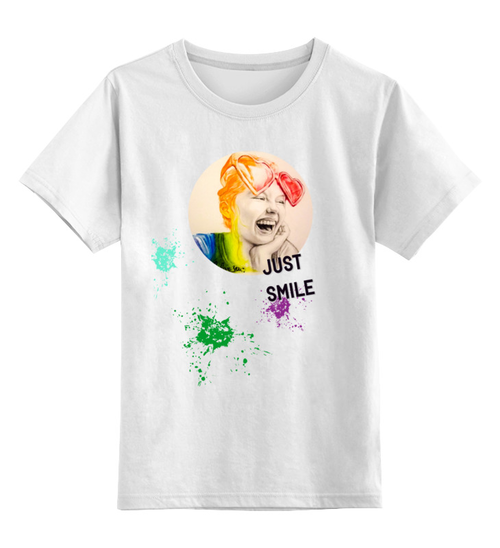 Заказать детскую футболку в Москве. Детская футболка классическая унисекс Креативный портрет от hellens - готовые дизайны и нанесение принтов.