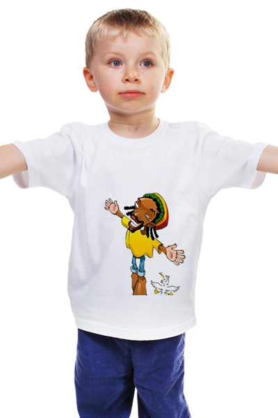 Заказать детскую футболку в Москве. Детская футболка классическая унисекс Полет от Weed Stuff`a - готовые дизайны и нанесение принтов.