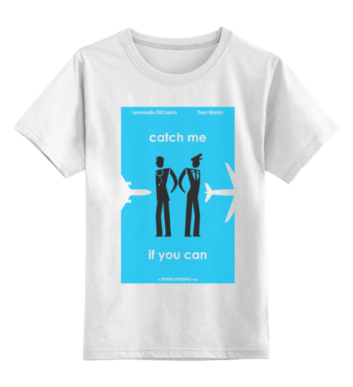 Заказать детскую футболку в Москве. Детская футболка классическая унисекс Catch Me от KinoArt - готовые дизайны и нанесение принтов.