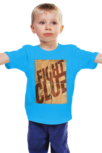 Заказать детскую футболку в Москве. Детская футболка классическая унисекс Fight Club / Бойцовский Клуб от KinoArt - готовые дизайны и нанесение принтов.