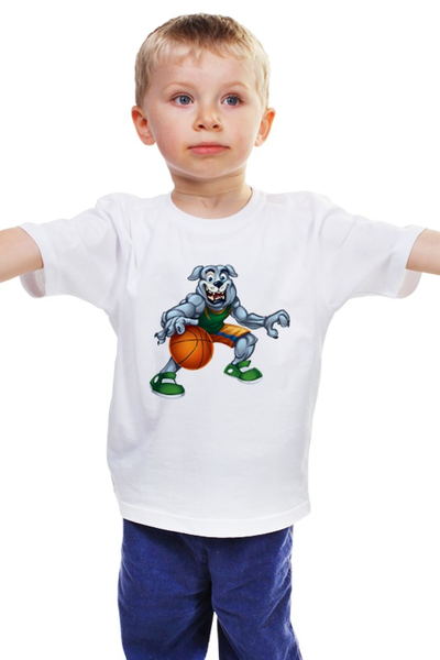 Заказать детскую футболку в Москве. Детская футболка классическая унисекс Спортсмен  от ПРИНТЫ ПЕЧАТЬ  - готовые дизайны и нанесение принтов.