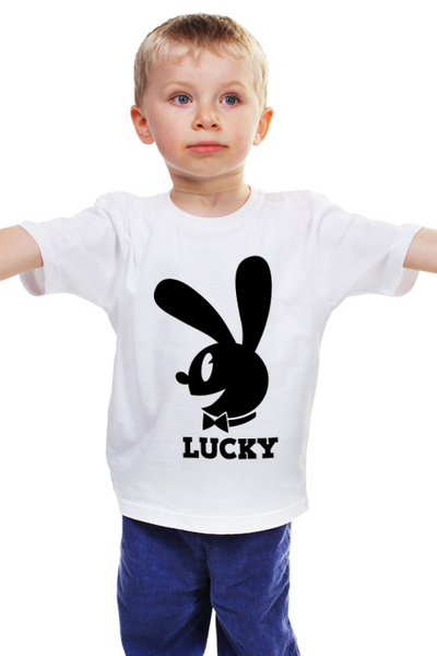 Заказать детскую футболку в Москве. Детская футболка классическая унисекс Зайчик от Zamula - готовые дизайны и нанесение принтов.