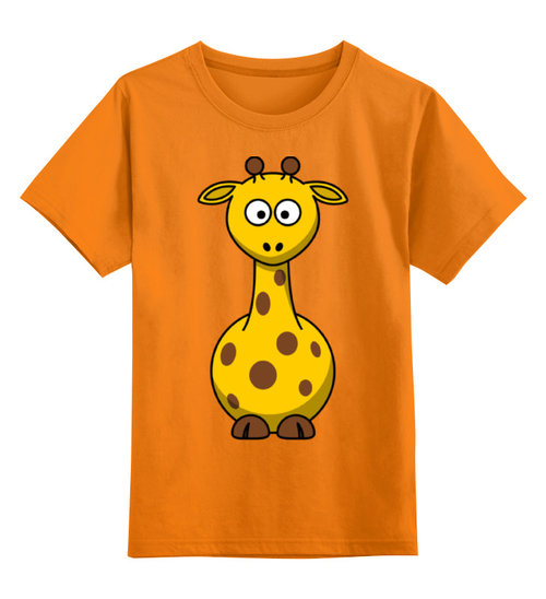 Заказать детскую футболку в Москве. Детская футболка классическая унисекс Жираф от Romanova - готовые дизайны и нанесение принтов.