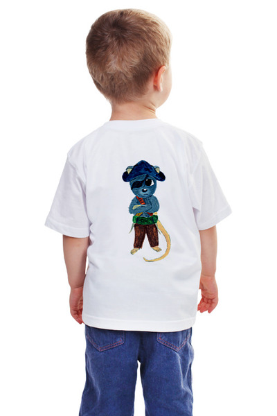 Заказать детскую футболку в Москве. Детская футболка классическая унисекс "Крыс-пират" от AngelusCreativity  - готовые дизайны и нанесение принтов.