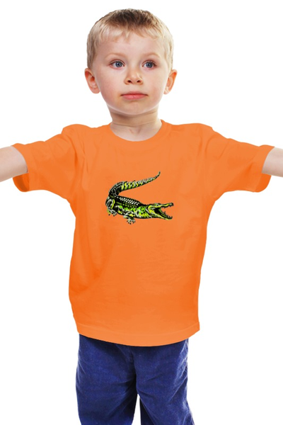 Заказать детскую футболку в Москве. Детская футболка классическая унисекс Крокодил от ПРИНТЫ ПЕЧАТЬ  - готовые дизайны и нанесение принтов.
