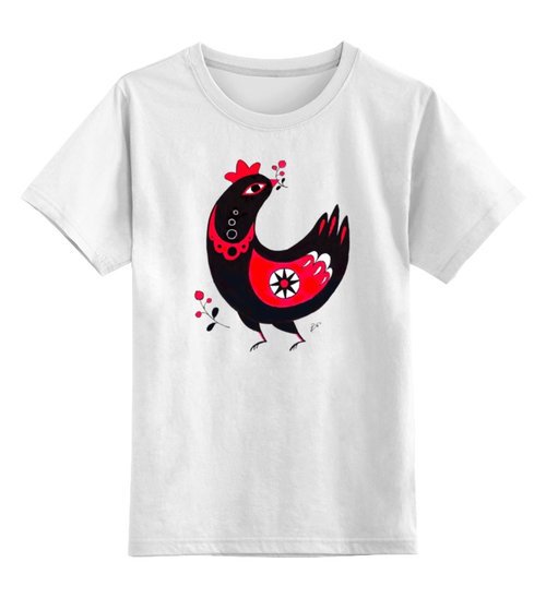 Заказать детскую футболку в Москве. Детская футболка классическая унисекс Птица счастья от galkagalka - готовые дизайны и нанесение принтов.