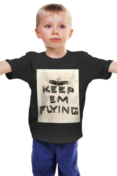 Заказать детскую футболку в Москве. Детская футболка классическая унисекс летчик от shamanio - готовые дизайны и нанесение принтов.