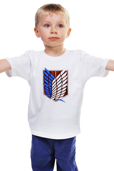 Заказать детскую футболку в Москве. Детская футболка классическая унисекс Крылья свободы от GeekFox  - готовые дизайны и нанесение принтов.