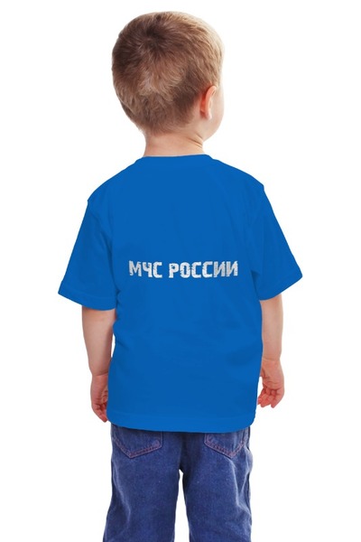 Заказать детскую футболку в Москве. Детская футболка классическая унисекс МЧС России -  Emercom от all4proffy@yandex.ru - готовые дизайны и нанесение принтов.