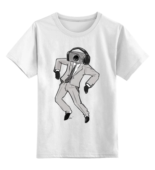 Заказать детскую футболку в Москве. Детская футболка классическая унисекс Камерамен от d_ari.design@mail.ru - готовые дизайны и нанесение принтов.