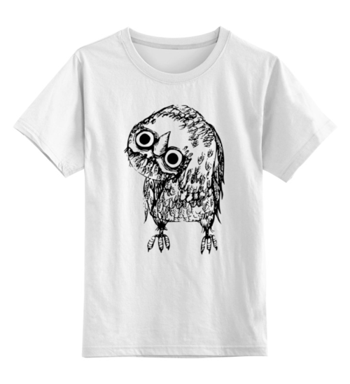 Заказать детскую футболку в Москве. Детская футболка классическая унисекс СОВА!!! от Алексс Неро - готовые дизайны и нанесение принтов.