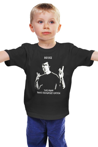 Заказать детскую футболку в Москве. Детская футболка классическая унисекс Брюс - человек, победивший Чака от forvard - готовые дизайны и нанесение принтов.