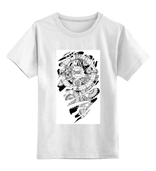 Заказать детскую футболку в Москве. Детская футболка классическая унисекс Биомеханика от Picasso - готовые дизайны и нанесение принтов.