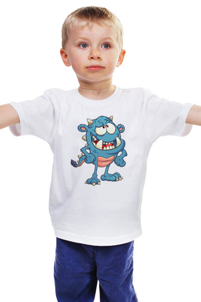 Заказать детскую футболку в Москве. Детская футболка классическая унисекс Монстр от Ирина - готовые дизайны и нанесение принтов.
