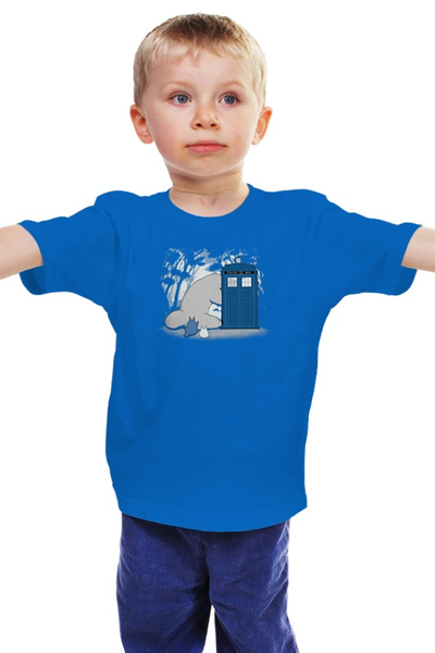 Заказать детскую футболку в Москве. Детская футболка классическая унисекс Любопытный Тоторо от totorian - готовые дизайны и нанесение принтов.