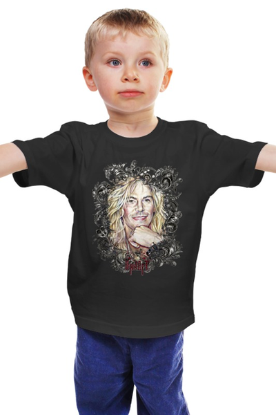 Заказать детскую футболку в Москве. Детская футболка классическая унисекс Duff McKagan "Guns N' Roses" ROCKHLOMA от Инна Вольвак - готовые дизайны и нанесение принтов.