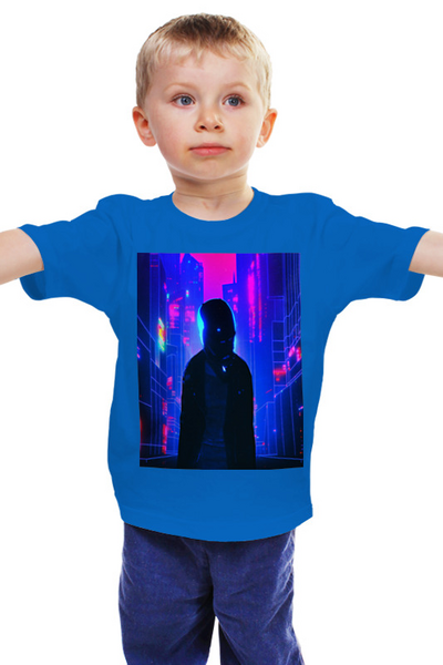 Заказать детскую футболку в Москве. Детская футболка классическая унисекс Силуэт от THE_NISE  - готовые дизайны и нанесение принтов.