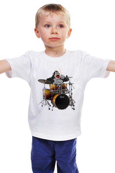 Заказать детскую футболку в Москве. Детская футболка классическая унисекс Ударник от Don Bu - готовые дизайны и нанесение принтов.