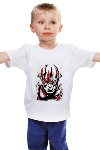 Заказать детскую футболку в Москве. Детская футболка классическая унисекс Flash (Вспышка или Молния) от YellowCloverShop - готовые дизайны и нанесение принтов.