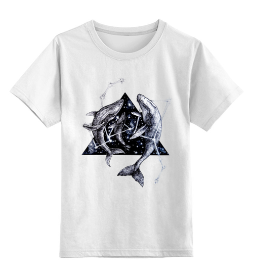 Заказать детскую футболку в Москве. Детская футболка классическая унисекс Космические киты от Anna Rosenrot - готовые дизайны и нанесение принтов.