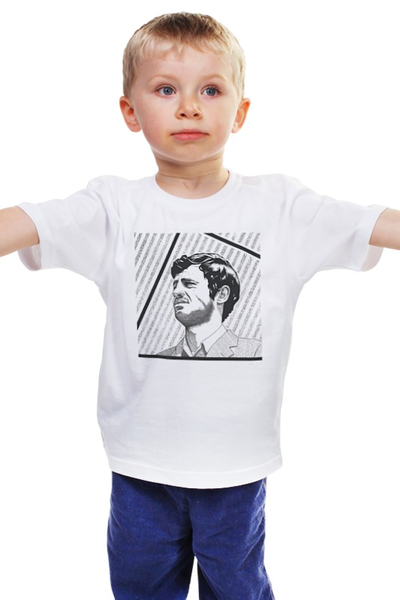 Заказать детскую футболку в Москве. Детская футболка классическая унисекс Belmondo от KinoArt - готовые дизайны и нанесение принтов.