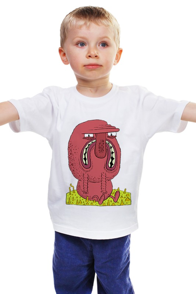 Заказать детскую футболку в Москве. Детская футболка классическая унисекс Инопланетянин от denis01001 - готовые дизайны и нанесение принтов.