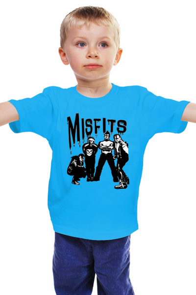 Заказать детскую футболку в Москве. Детская футболка классическая унисекс Misfits  от Leichenwagen - готовые дизайны и нанесение принтов.
