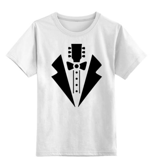 Заказать детскую футболку в Москве. Детская футболка классическая унисекс гитара-галстук от queen  - готовые дизайны и нанесение принтов.