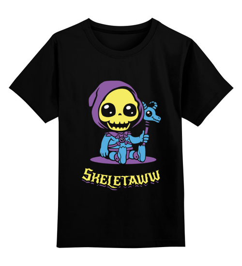 Заказать детскую футболку в Москве. Детская футболка классическая унисекс Skeletaww от skynatural - готовые дизайны и нанесение принтов.
