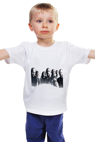 Заказать детскую футболку в Москве. Детская футболка классическая унисекс Форсаж 8 от Тима Старк - готовые дизайны и нанесение принтов.