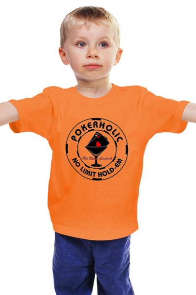 Заказать детскую футболку в Москве. Детская футболка классическая унисекс Pokerholic от Denis M. - готовые дизайны и нанесение принтов.
