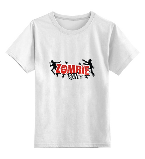 Заказать детскую футболку в Москве. Детская футболка классическая унисекс Zombie Run от THE_NISE  - готовые дизайны и нанесение принтов.