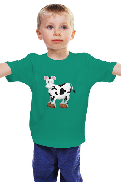 Заказать детскую футболку в Москве. Детская футболка классическая унисекс Бычок от Zamula - готовые дизайны и нанесение принтов.