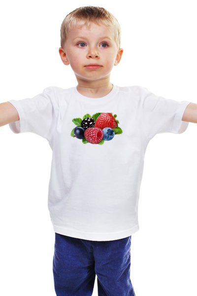 Заказать детскую футболку в Москве. Детская футболка классическая унисекс Berries от Nalivaev - готовые дизайны и нанесение принтов.