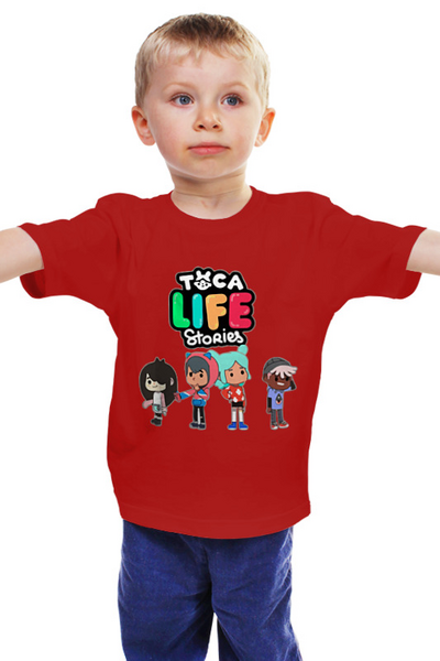 Заказать детскую футболку в Москве. Детская футболка классическая унисекс Toca Mystery House от cherdantcev - готовые дизайны и нанесение принтов.