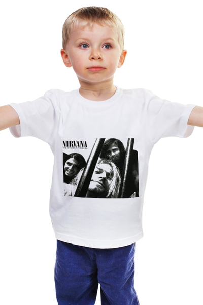 Заказать детскую футболку в Москве. Детская футболка классическая унисекс Нирвана от seregin - готовые дизайны и нанесение принтов.