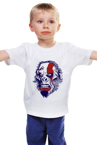 Заказать детскую футболку в Москве. Детская футболка классическая унисекс Gorilla Kratos от YellowCloverShop - готовые дизайны и нанесение принтов.