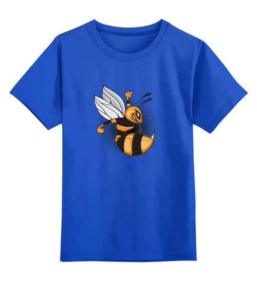 Заказать детскую футболку в Москве. Детская футболка классическая унисекс Злая пчела от ПРИНТЫ ПЕЧАТЬ  - готовые дизайны и нанесение принтов.