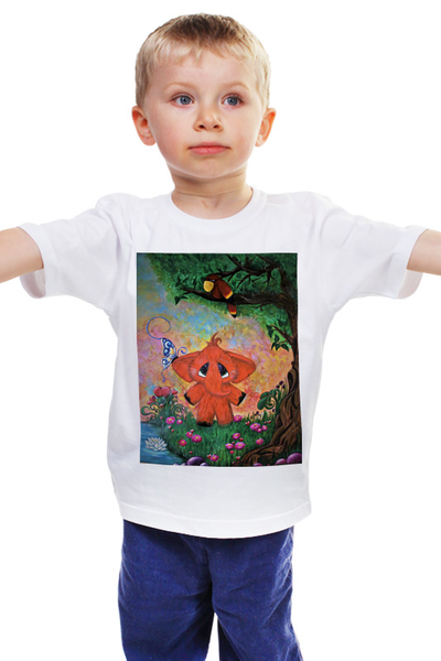 Заказать детскую футболку в Москве. Детская футболка классическая унисекс Слоник от Мария  - готовые дизайны и нанесение принтов.