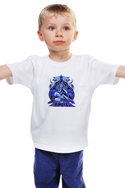 Заказать детскую футболку в Москве. Детская футболка классическая унисекс Aesir от ПРИНТЫ ПЕЧАТЬ  - готовые дизайны и нанесение принтов.