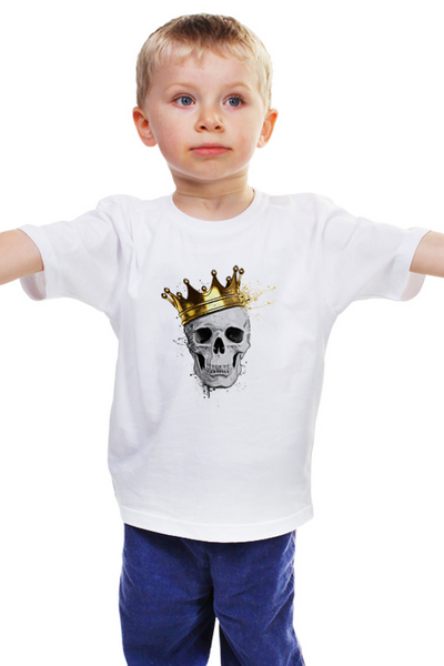Заказать детскую футболку в Москве. Детская футболка классическая унисекс король  от THE_NISE  - готовые дизайны и нанесение принтов.