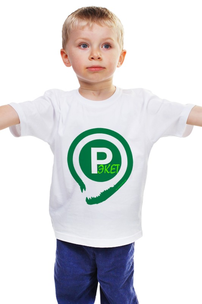 Заказать детскую футболку в Москве. Детская футболка классическая унисекс Рэкет от ГПМНпR'n'R - готовые дизайны и нанесение принтов.