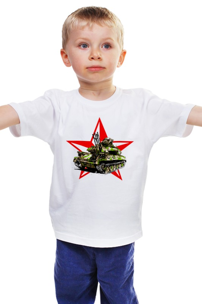 Заказать детскую футболку в Москве. Детская футболка классическая унисекс ЗСУ-23-4 Шилка от printik - готовые дизайны и нанесение принтов.