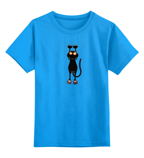 Заказать детскую футболку в Москве. Детская футболка классическая унисекс кошка от queen  - готовые дизайны и нанесение принтов.