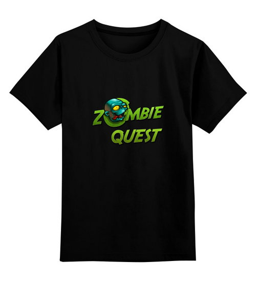 Заказать детскую футболку в Москве. Детская футболка классическая унисекс Zombie Quest от THE_NISE  - готовые дизайны и нанесение принтов.