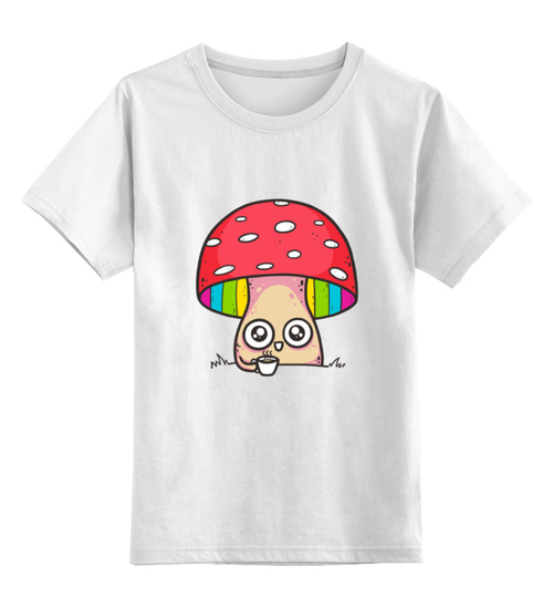 Заказать детскую футболку в Москве. Детская футболка классическая унисекс Мухомор от Yaroslava - готовые дизайны и нанесение принтов.